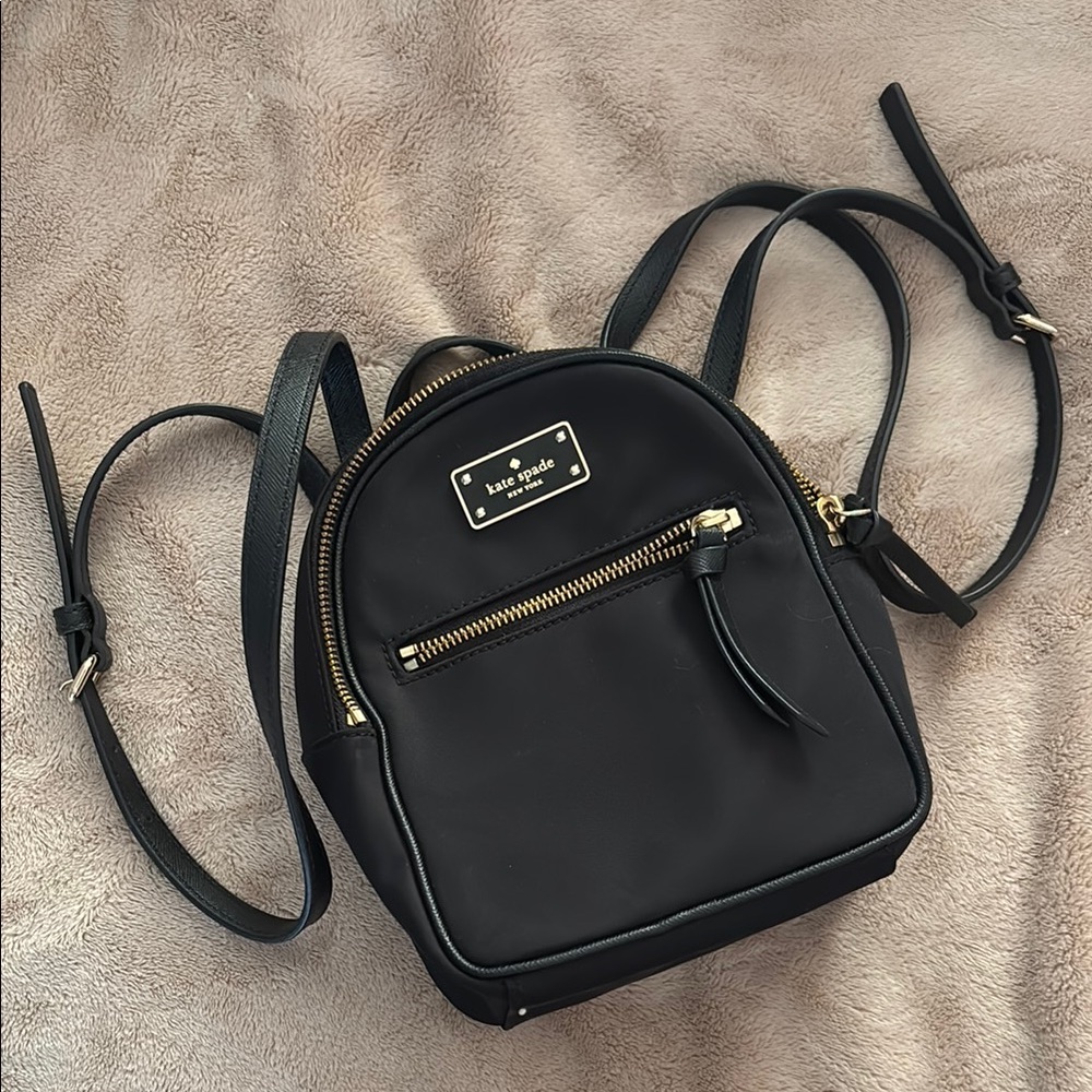 Kate Spade Black Mini Backpack